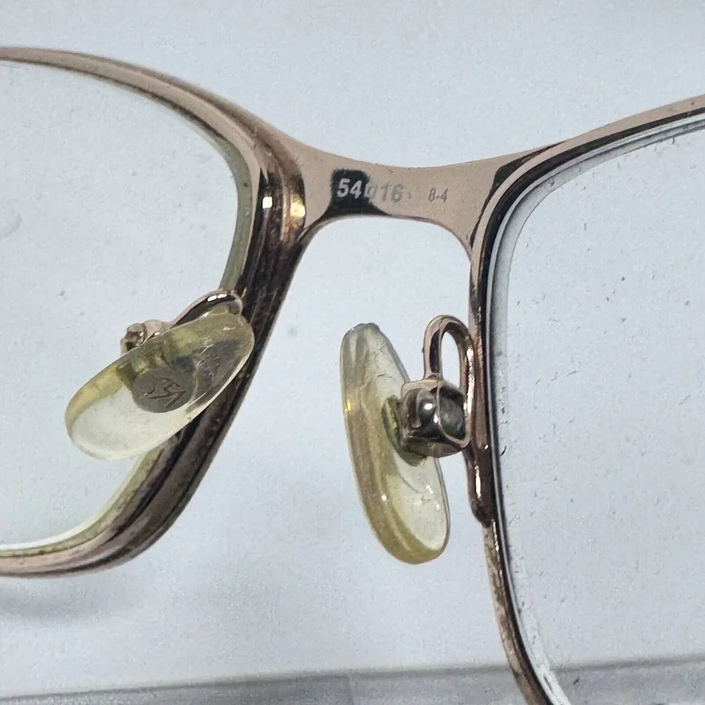 Saks Fifth Avenue Eyeglasses 301 0JDV Brown Gold frames‎ 54-16-135 H15737